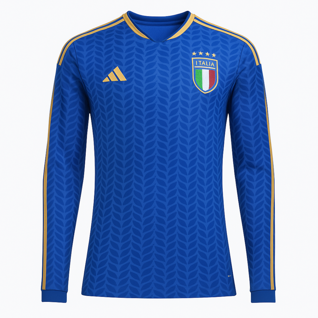 MAGLIA ITALIA MANICHE LUNGHE HOME 2025/26