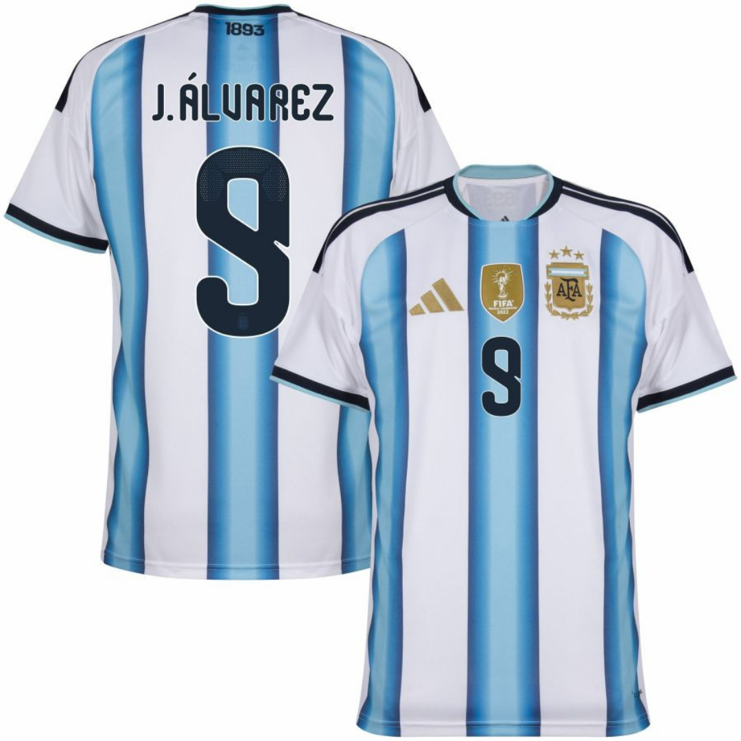MAGLIA ARGENTINA HOME 2026/27 PERSONALIZZAZIONE ALVAREZ