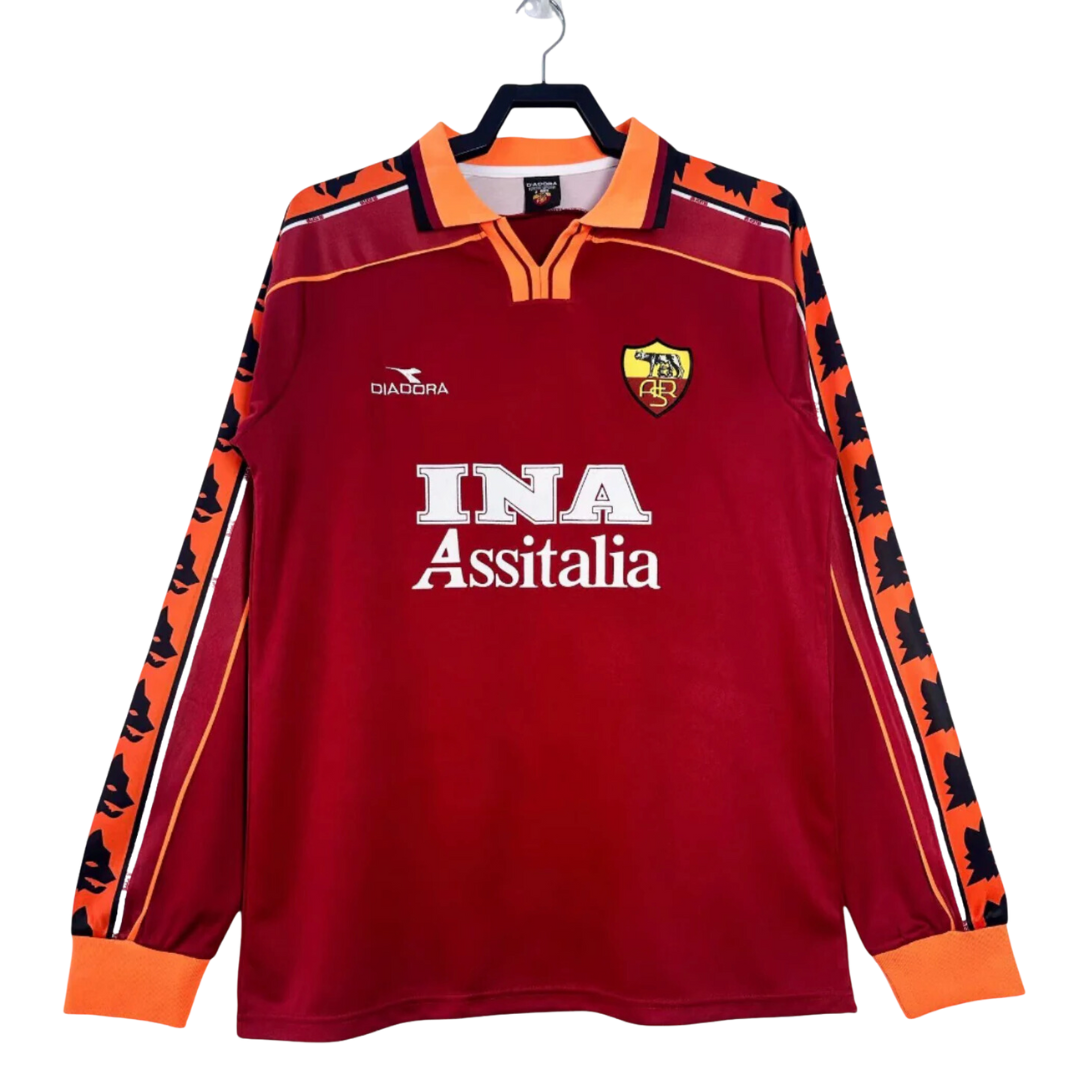 MAGLIA ROMA MANICHE LUNGHE 1998/99 RETRO – outletdelcalcio
