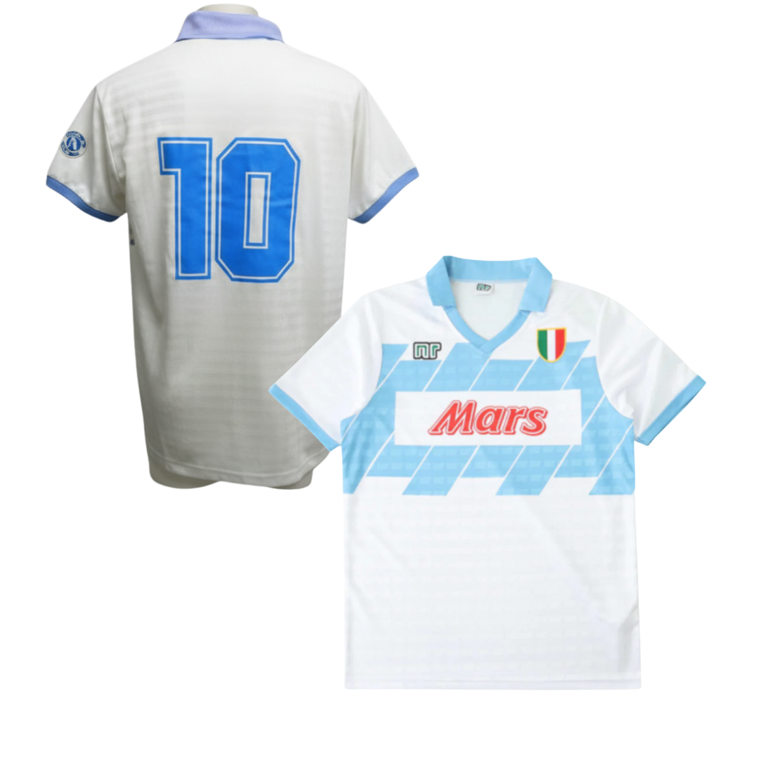 MAGLIA NAPOLI STORICA TRASFERTA 1990-1991 + MARADONA 10