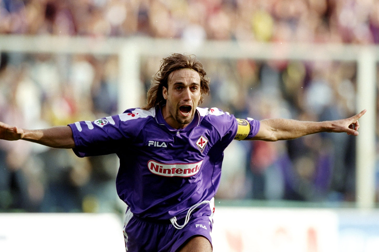 MAGLIA FIORENTINA STORICA CASA 1998-1999 + BATISTUTA 9