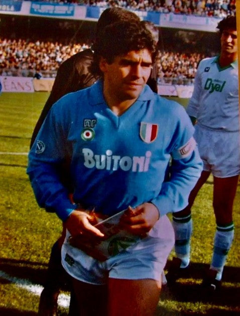 MAGLIA NAPOLI STORICA CASA 1987-1988 + MARADONA 10
