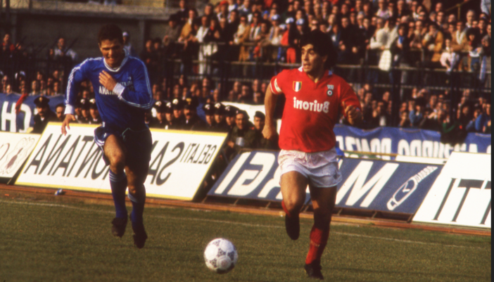 MAGLIA NAPOLI STORICA TERZA 1987-1988 + MARADONA 10