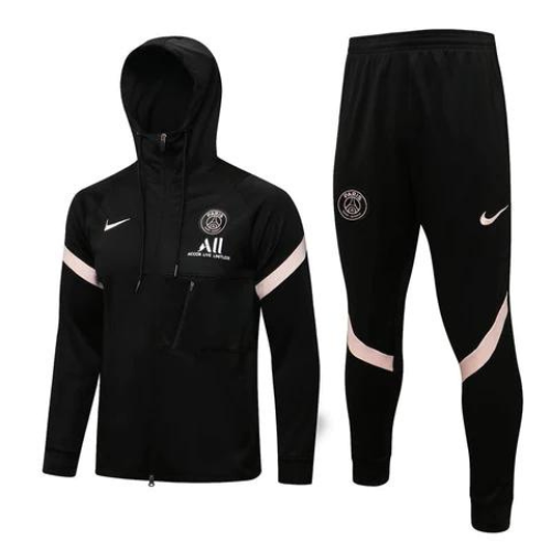KIT FELPA CON CAPPUCCIO TUTA PSG X JORDAN 2021 22 outletdelcalcio
