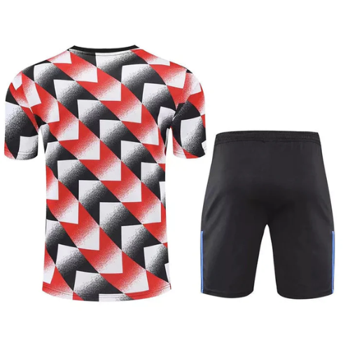 KIT MAGLIA + PANTALONCINI ALLENAMENTO ROSSA MANCHESTER UNITED