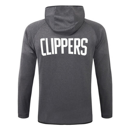 KIT GIACCA A ZIP CON CAPPUCCIO + TUTA GRIGIA NBA LA CLIPPERS 2021/22