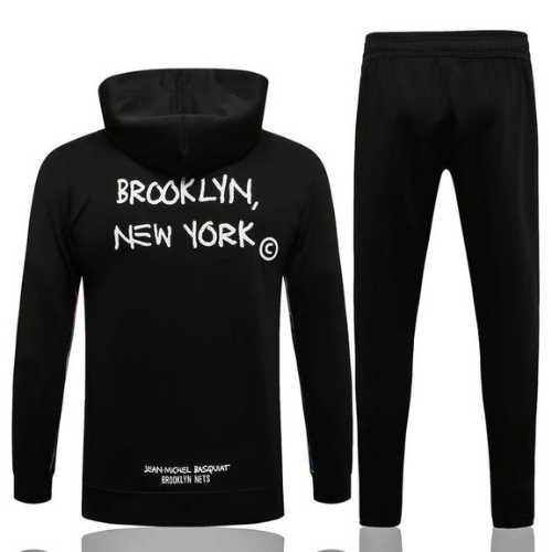 KIT NBA FELPA + TUTA NERA BROOKLYN NETS 2021/22