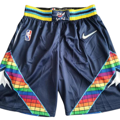 PANTALONCINI NBA DENVER NUGGETS MULTICOLOR CITY EDITION 2021/22