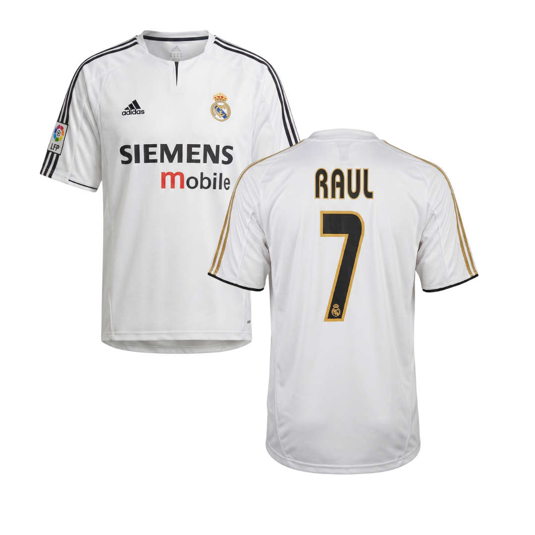 MAGLIA REAL MADRID CASA 2003/04 PERSONALIZZAZIONE RAUL