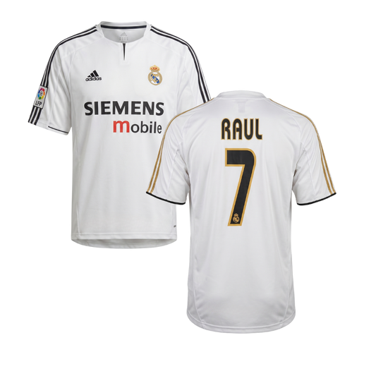 MAGLIA STORICA REAL MADRID 2003/04 PERSONALIZZAZIONE RAUL