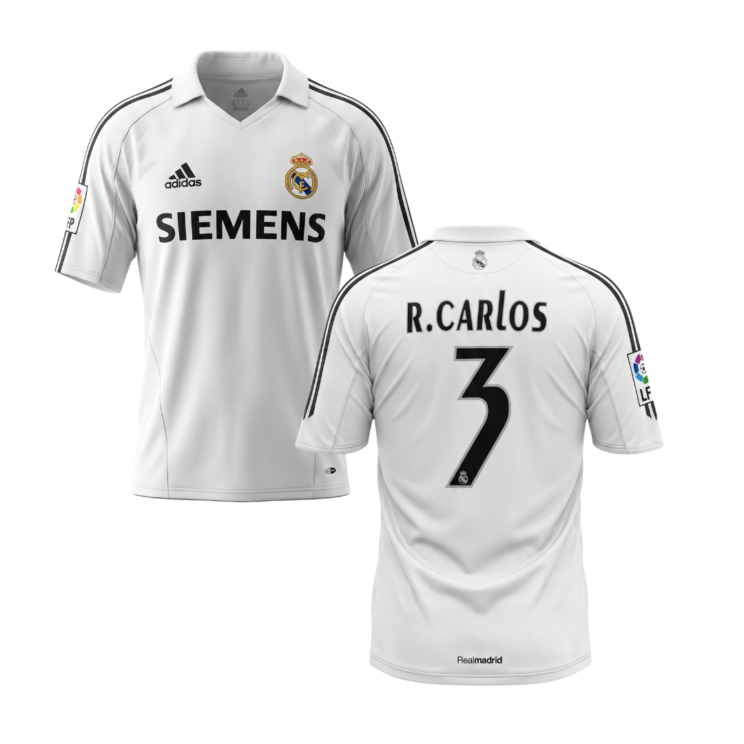 MAGLIA REAL MADRID CASA 2005/06 PERSONALIZZAZIONE CARLOS