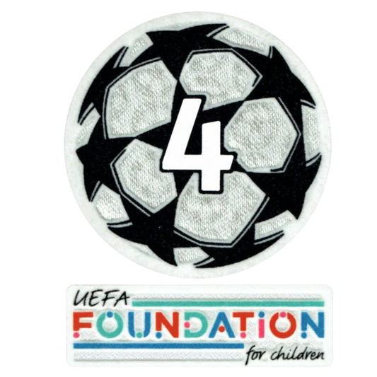 21-23 UCL Starball 4 volte vincitore + Game Patch della UEFA Foundation