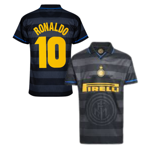 MAGLIA INTER  STORICA TRASFERTA 1997/1998 +RONALDO 10