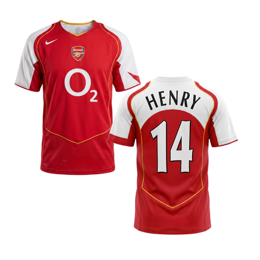 MAGLIA STORICA ARSENAL 2004/05 PERSONALIZZAZIONE HENRY