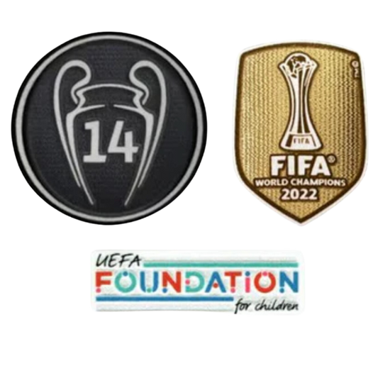 REAL MADRID CHAMPIONS LEAGUE PATCH SET 22/23