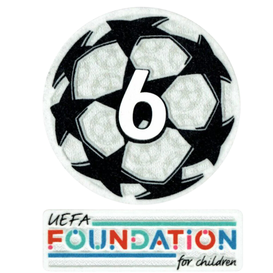 21-23 UCL Starball 6 volte vincitore + Game Patch della UEFA Foundation