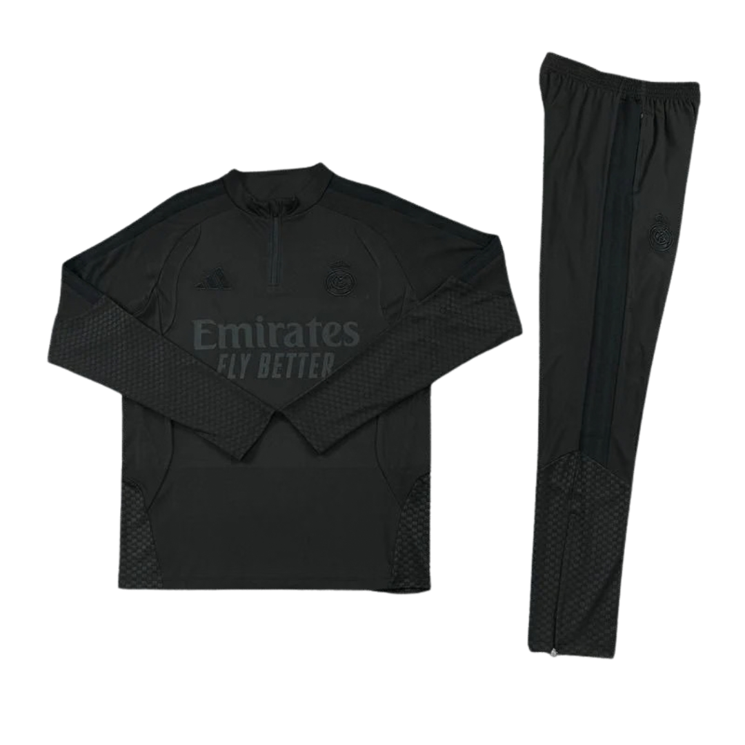 KIT TUTA REAL MADRID BAMBINO NERO 2026/27