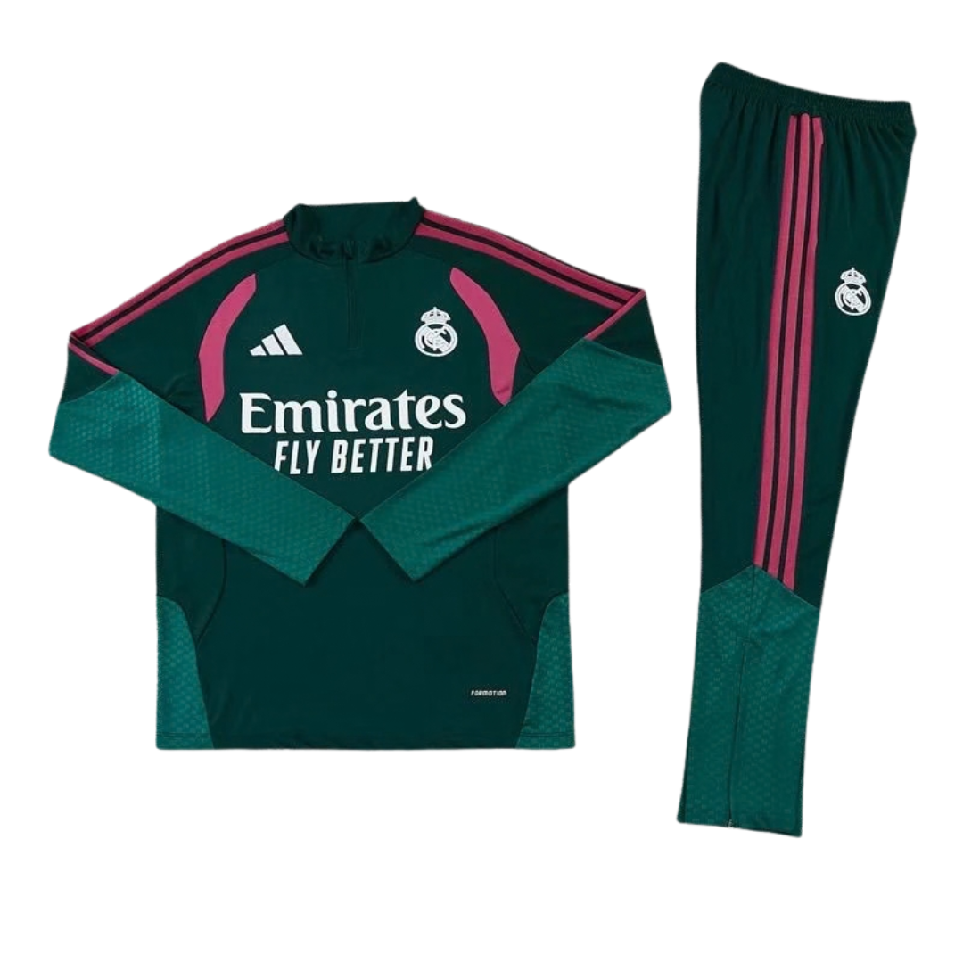 KIT TUTA REAL MADRID BAMBINO VERDE/ROSA 2026/27