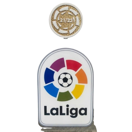 Real Madrid LA LIGA 2021/22 CHAMPION TOPPA SET Bagde, Campione di Spagna La Liga