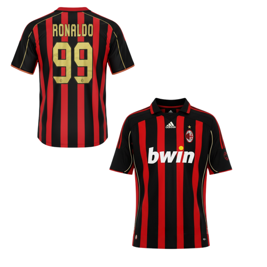 MAGLIA AC MILAN STORICA CASA 2006-2007 + RONALDO 99