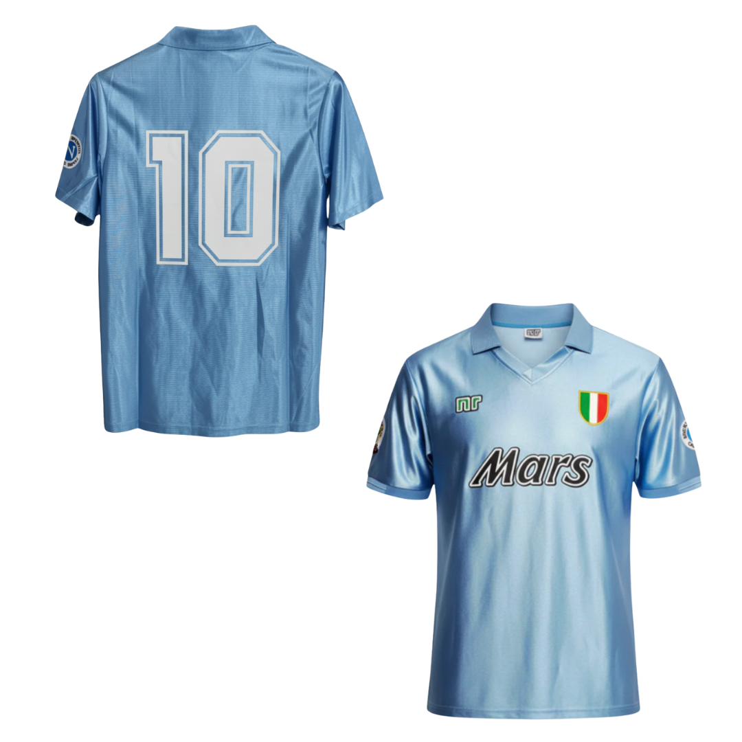 MAGLIA  NAPOLI  STORICA CASA 1990-1991 + MARADONA 10