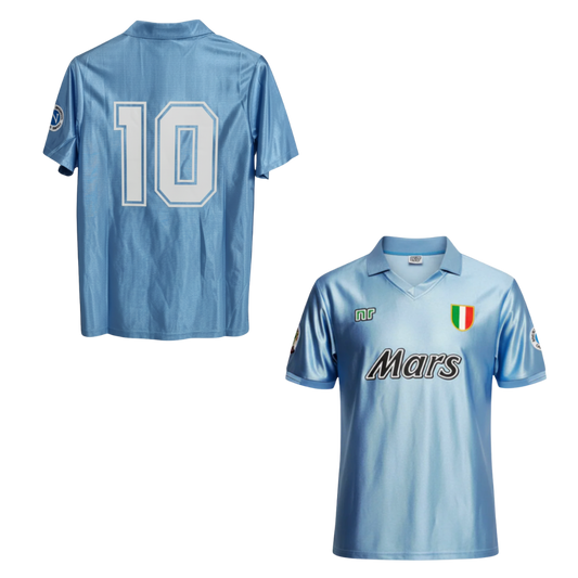 MAGLIA  NAPOLI  STORICA CASA 1990-1991 + MARADONA 10