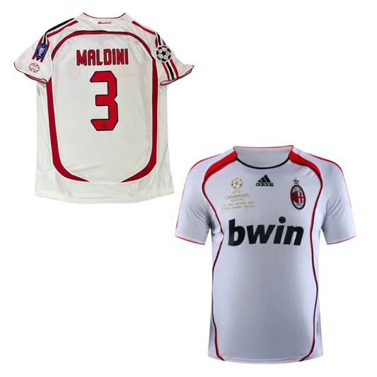 MAGLIA AC MILAN TRASFERTA FINALE CHAMPIONS LEAGUE 2006-2007 + MALDINI 3