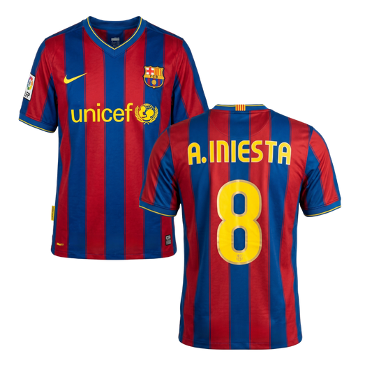 MAGLIA STORICA BARCELLONA 2009/10 PERSONALIZZAZIONE INIESTA