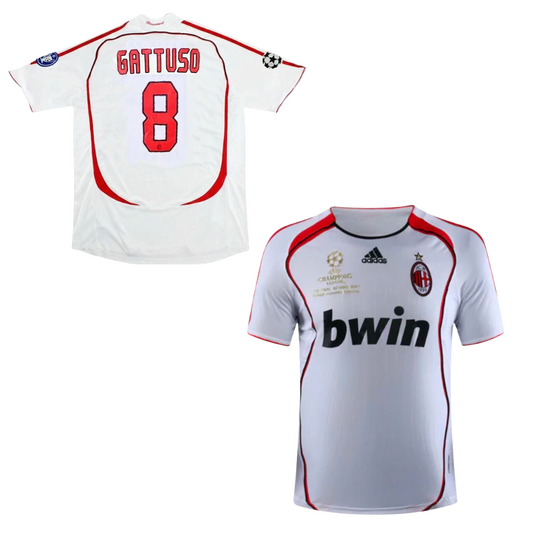 MAGLIA AC MILAN TRASFERTA FINALE CHAMPIONS LEAGUE 2006-2007 + GATTUSO 8