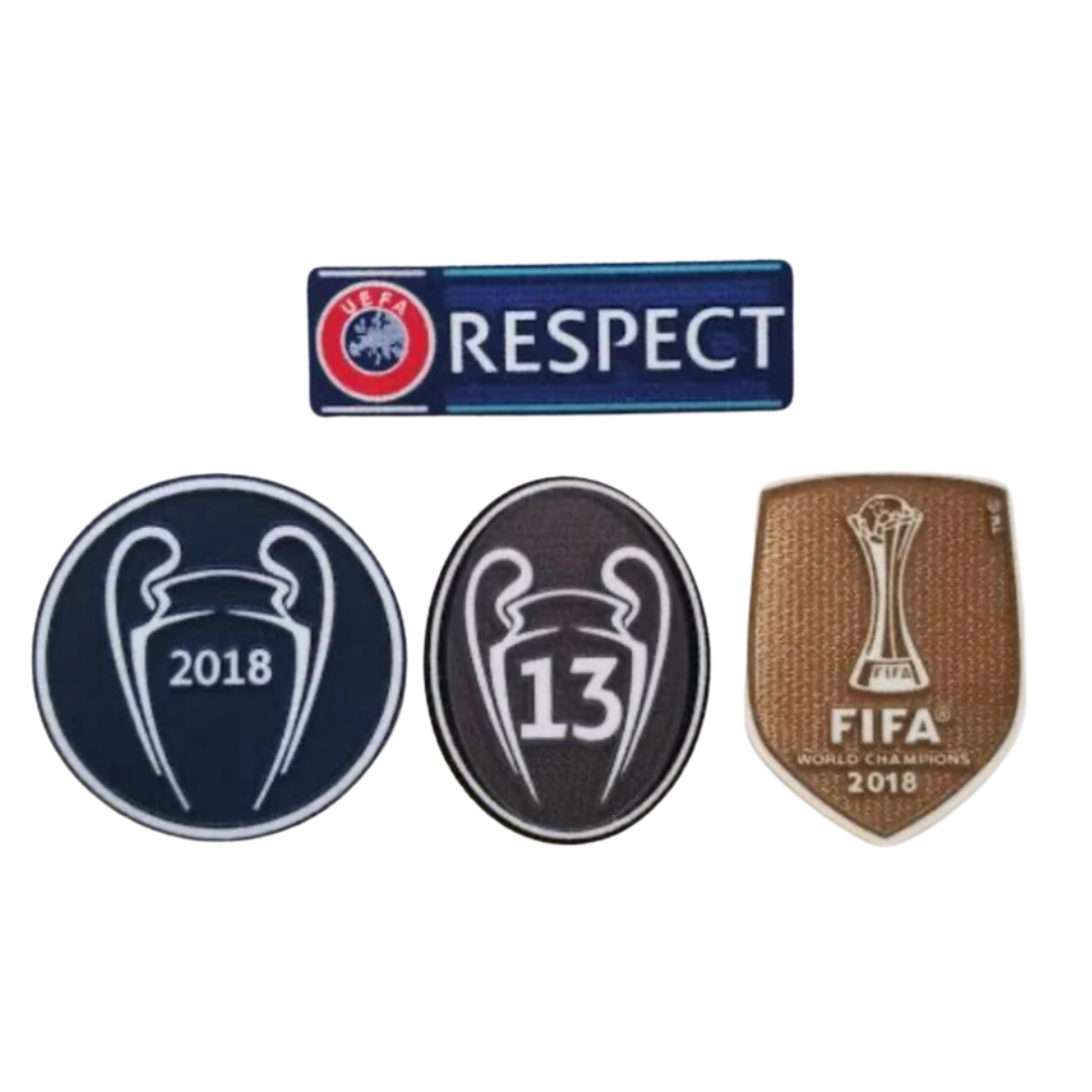 REAL MADRID CHAMPIONS LEAGUE PATCH SET 2018