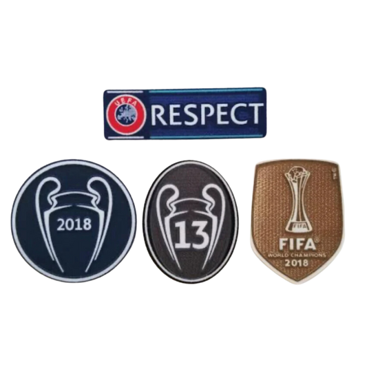 REAL MADRID CHAMPIONS LEAGUE PATCH SET 2018