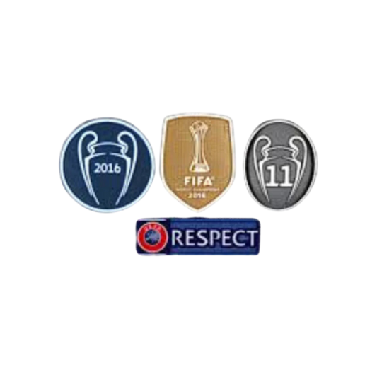 REAL MADRID CHAMPIONS LEAGUE PATCH SET 16/17