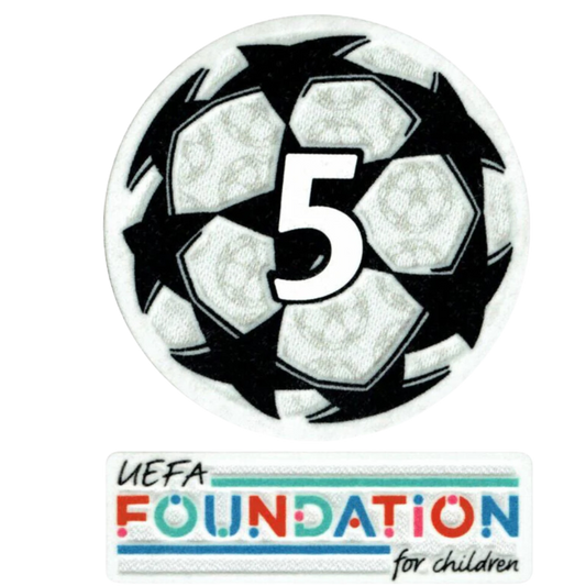 21-23 UCL Starball 5 volte vincitore + Game Patch della UEFA Foundation