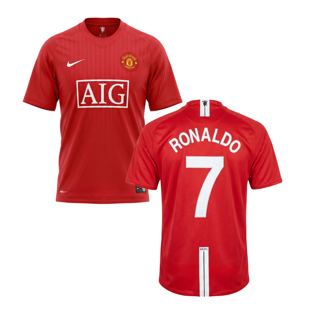 MAGLIA STORICA MANCHESTER UNITED 2007/19 PERSONALIZZAZIONE RONALDO