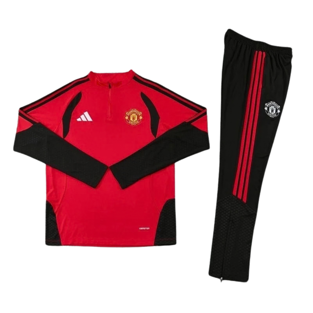 KIT TUTA MANCHESTER BAMBINO ROSSO/NERO 2026/27