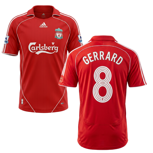 MAGLIA STORICA LIVERPOOL 2006/07 PERSONALIZZAZIONE GERRARD
