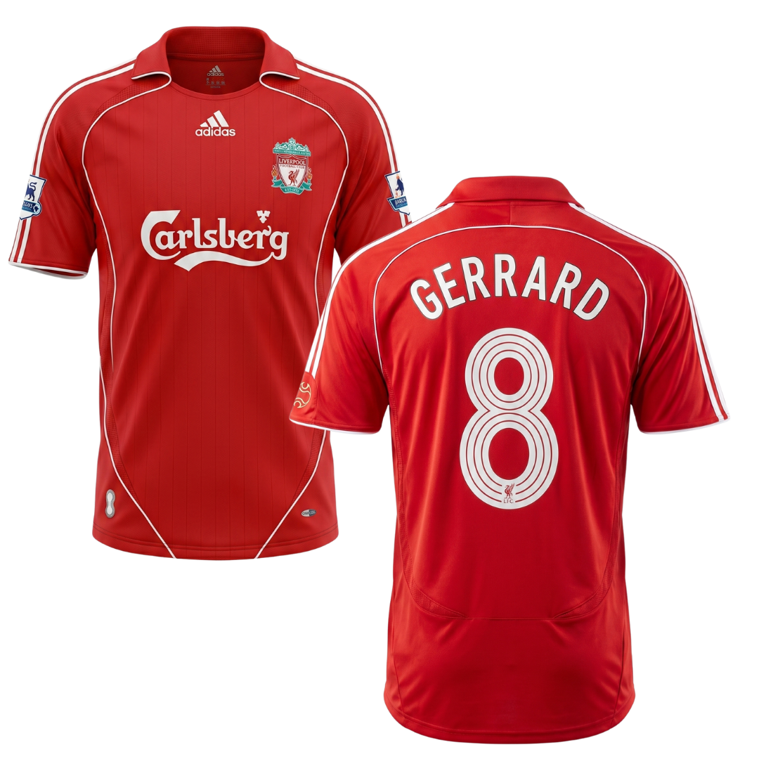 MAGLIA LIVERPOOL CASA 2006/07 PERSONALIZZAZIONE GERRARD 8
