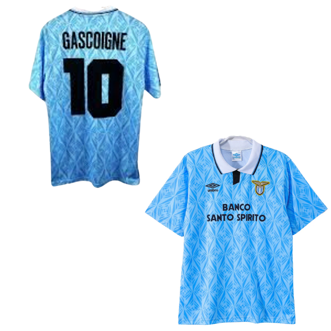 MAGLIA LAZIO  CASA 1991-1992 +GASCOIGNE 10