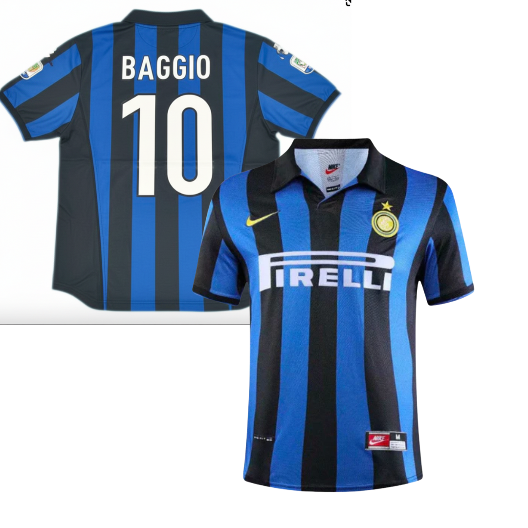 MAGLIA INTER  STORICA CASA 1998/1999 +BAGGIO 10ma