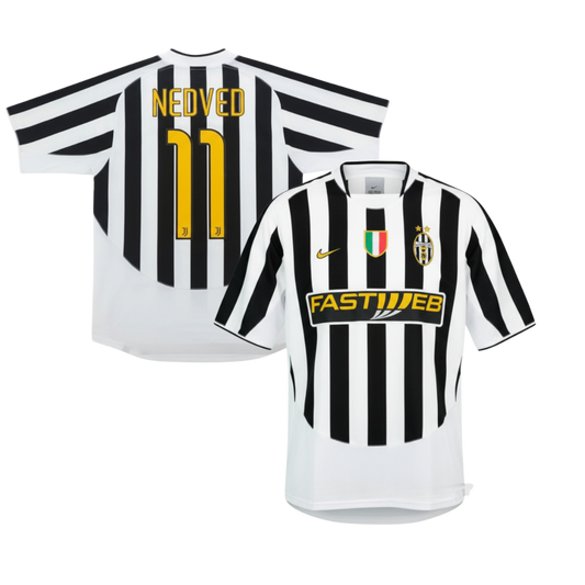 MAGLIA JUVENTUS  STORICA HOME 2003/04 +NEDVED 11