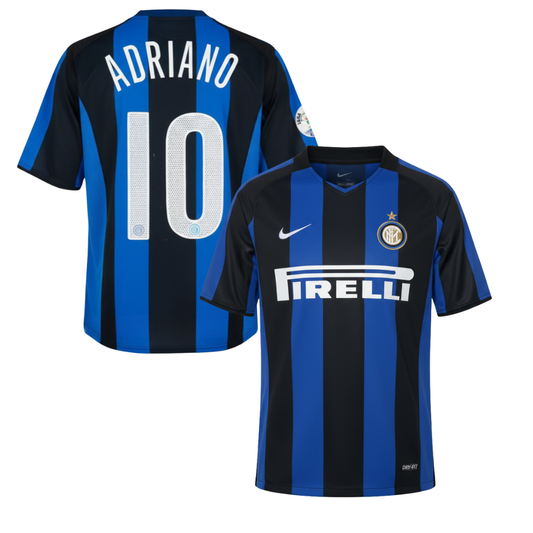 MAGLIA INTER  STORICA CASA 2004/2005 + ADRIANO 10