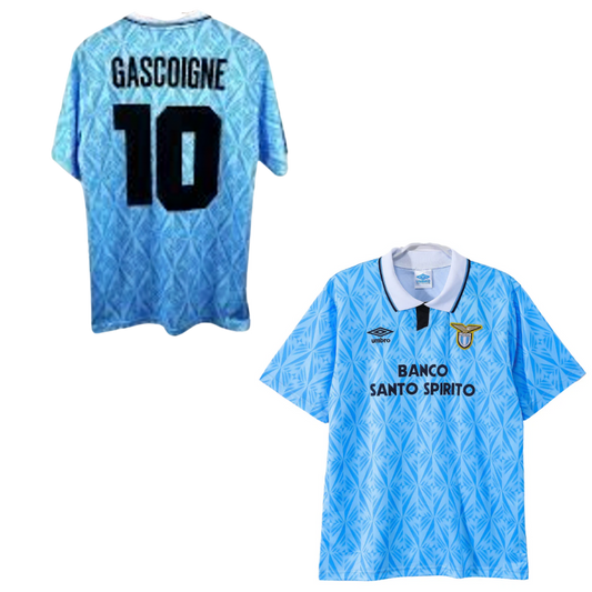 MAGLIA LAZIO  STORICA CASA 1991-1992 +GASCOIGNE 10