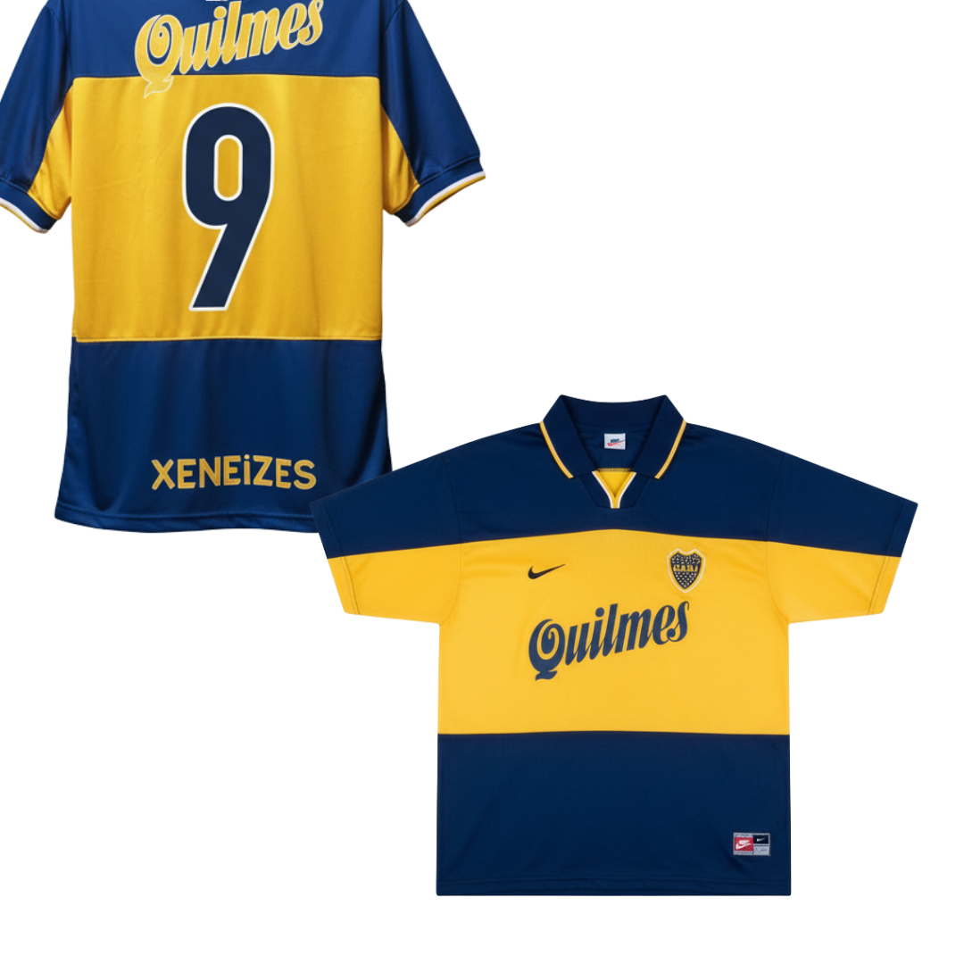 MAGLIA BOCA JUNIOR CASA 1998-1999 + BATISTUTA 9