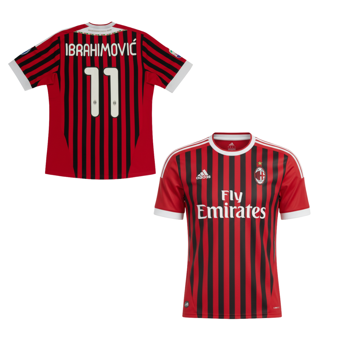 MAGLIA MILAN MAGLIA AC MILAN CASA 2011-2012 + IBRAHIMOVIC 11