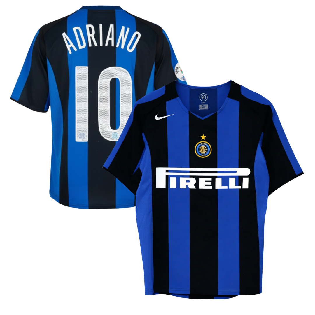 MAGLIA INTER  STORICA CASA 2004/2005 + ADRIANO 10