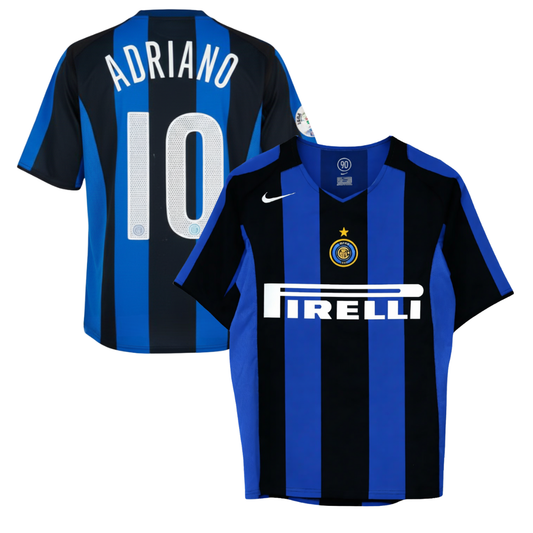 MAGLIA INTER  STORICA CASA 2004/2005 + ADRIANO 10
