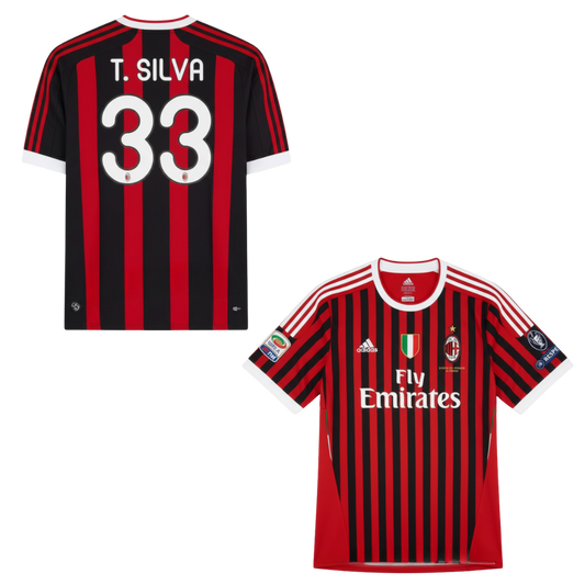 MAGLIA  AC MILAN CASA 2011-2012 + T.SILVA 33