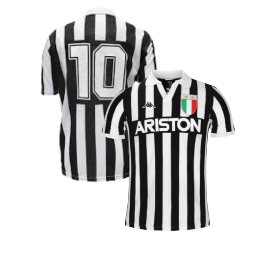 MAGLIA JUVENTUS  STORICA TRASFERTA 1984/85 + PLATINI 10