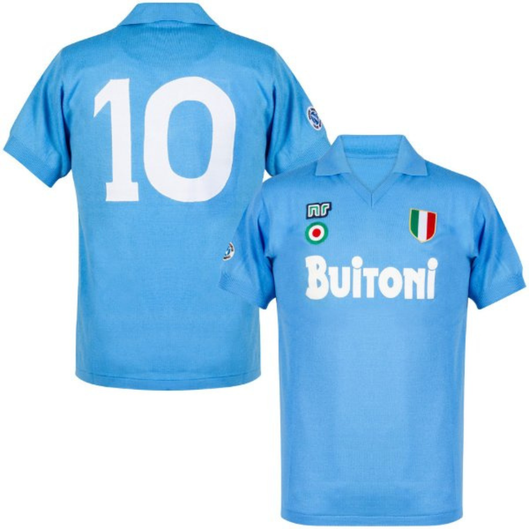 MAGLIA NAPOLI CASA 1987-1988 + MARADONA 10