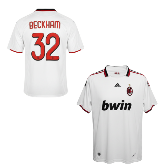MAGLIA AC MILAN TRASFERTA LEAGUE 2008-2009 + BECKHAM 32